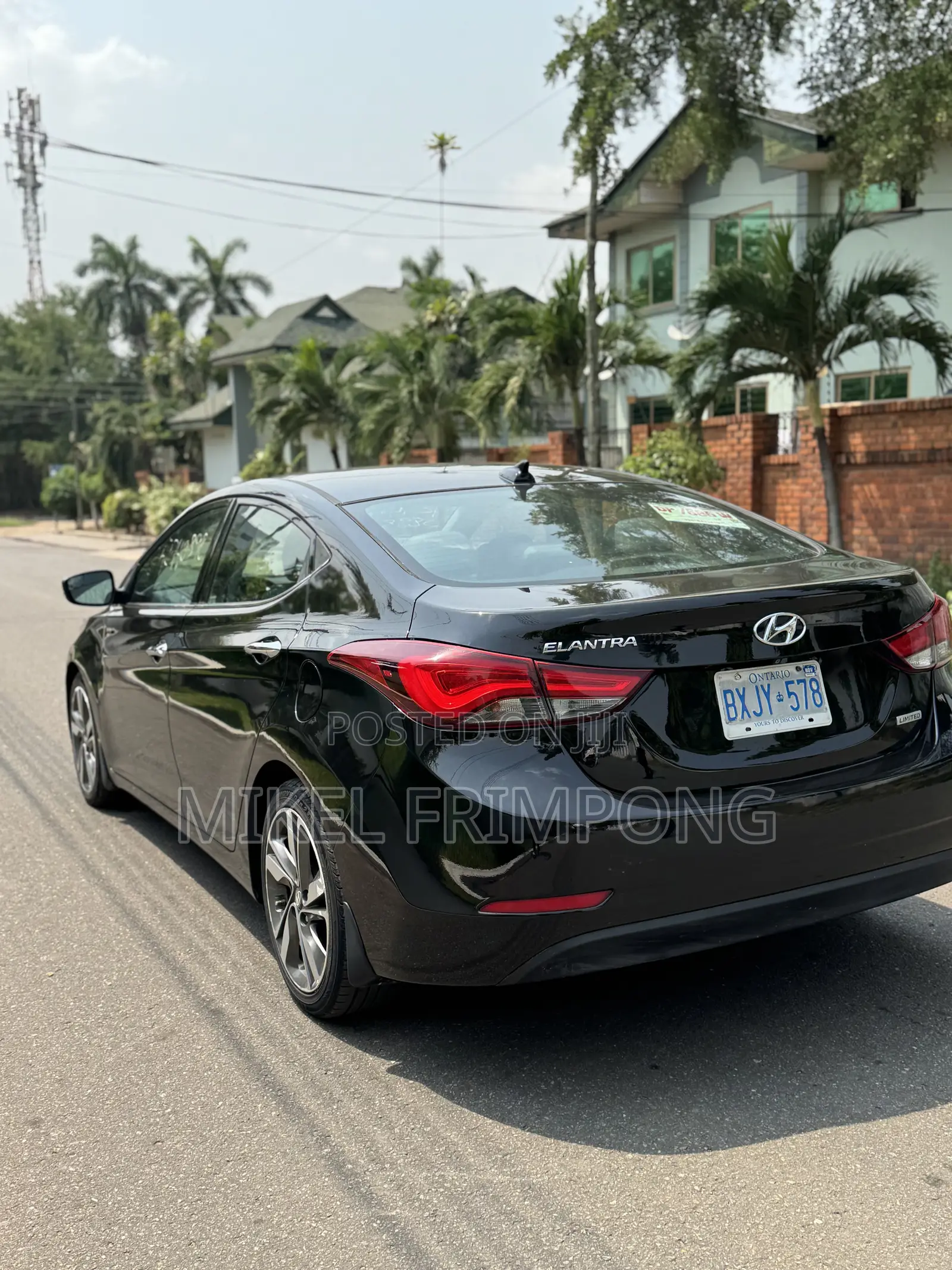 Hyundai Elantra Limited 4dr Sedan (1.8L 4cyl 6A) 2015 Black