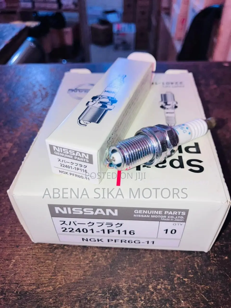 22401-1p116 NGK Pfr6g-11 16/16 Short Tread Nissan Spark Plugs