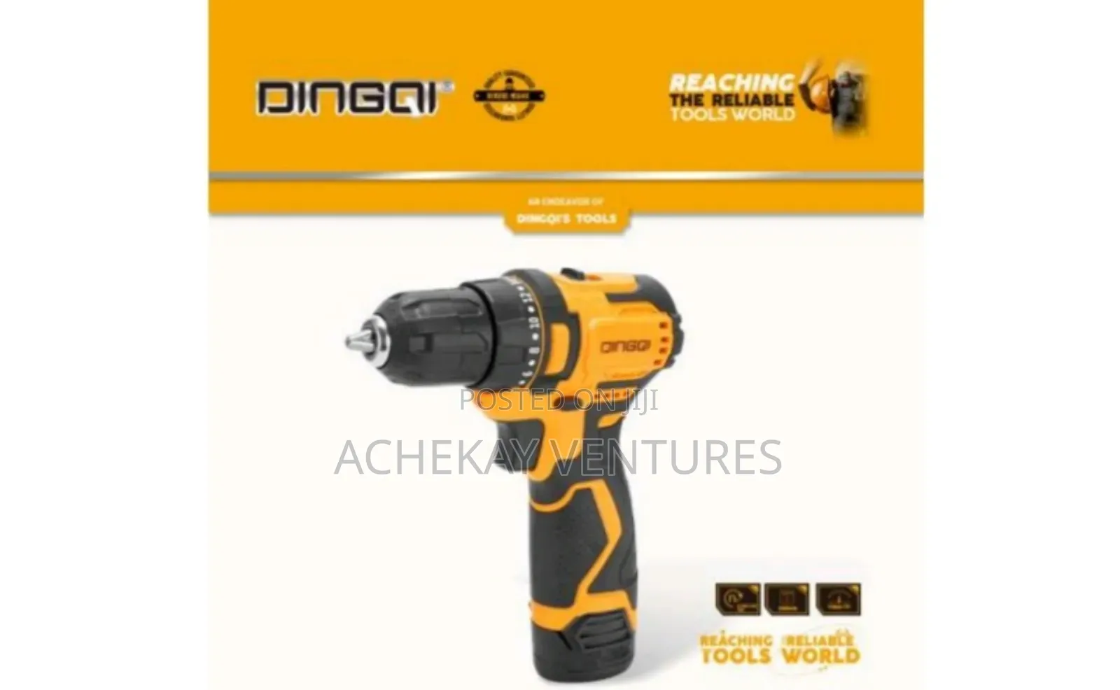 12v Cordless Drill – 10mm Keyless Chuck