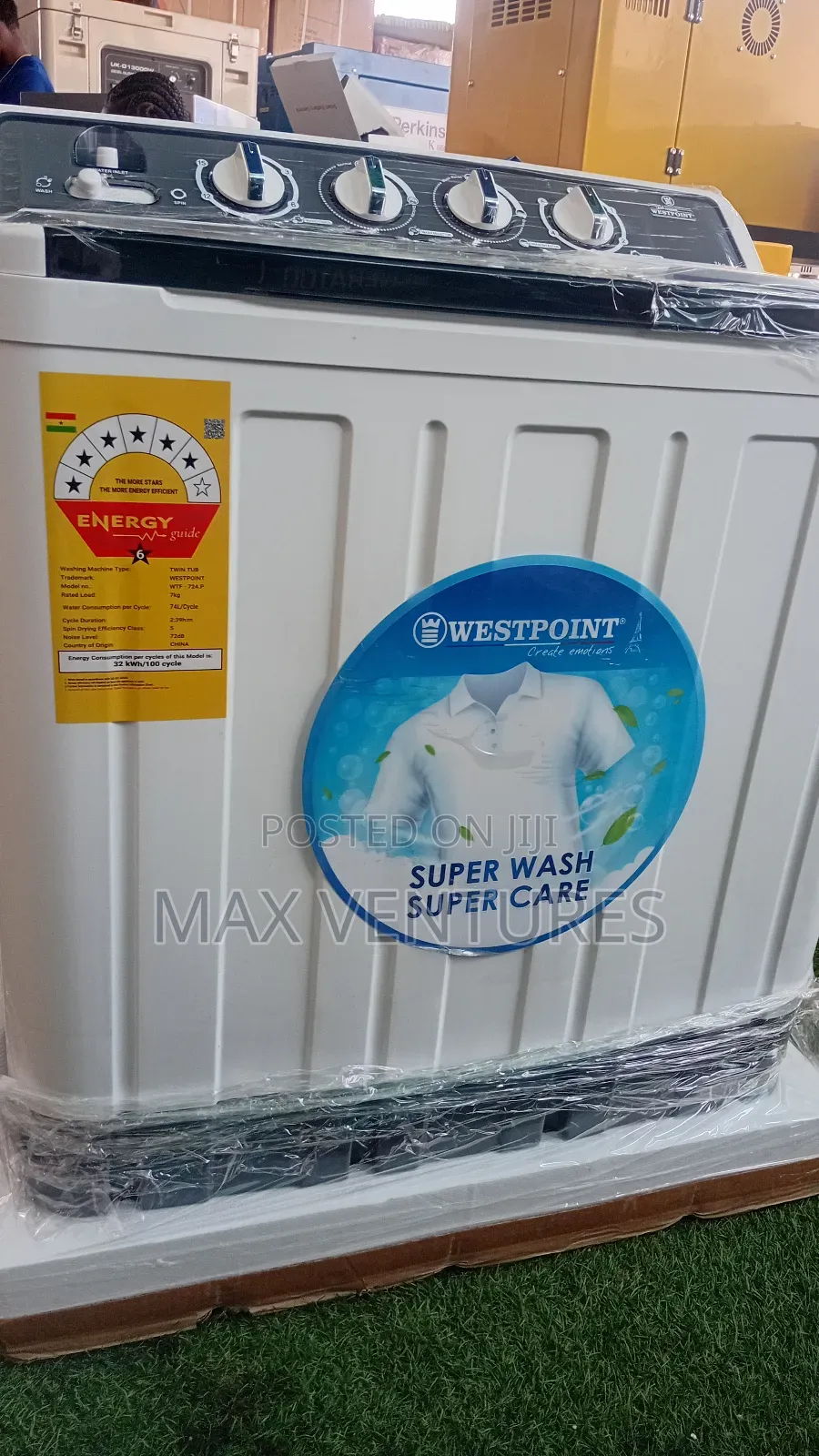 Heavy Duty Washing Machine Westpoint 7kg Twin Tub