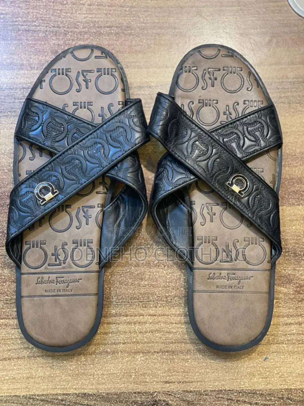 High Class Black Slippers For Men