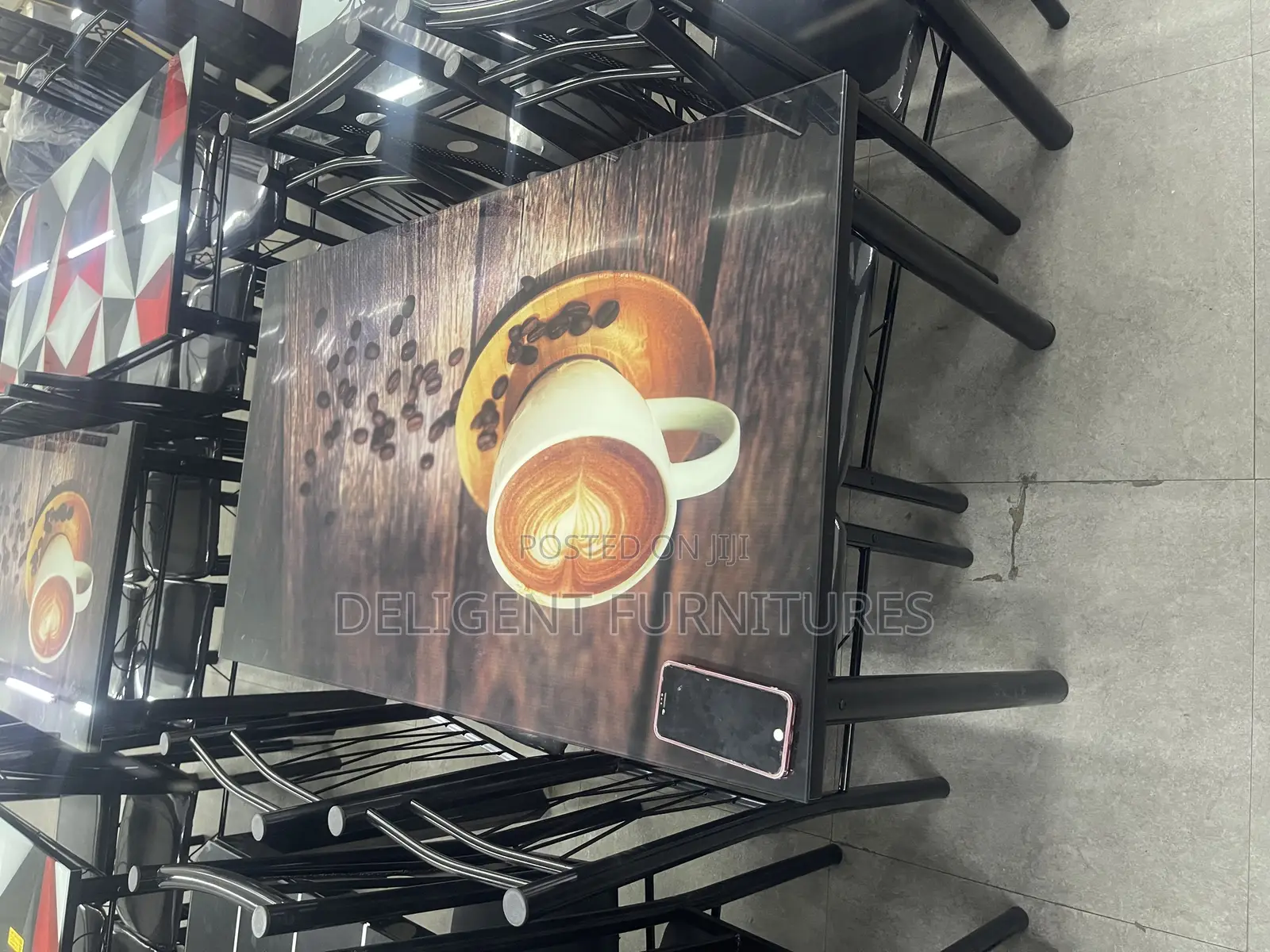 Glass Top Dining Set (Payment on Delivery)