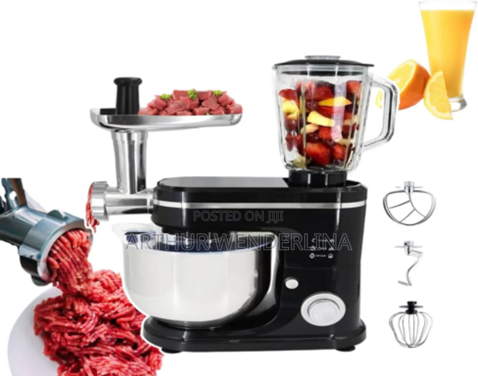 Hoffmans 3-in-1 Stand Mixer, 8l Pus 2liters