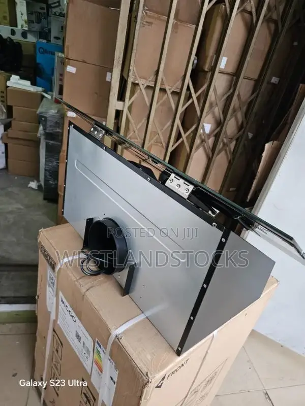 PKM S9-80abtz Wall Hood, Stainless Steel, Glass, Black / 80 Cm