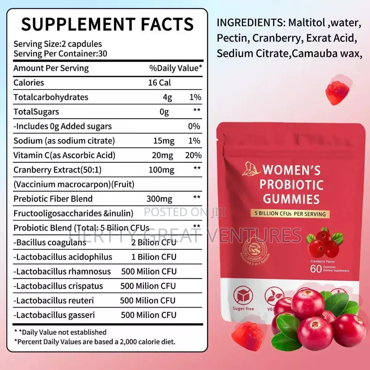 Ladies Probiotic Gummies