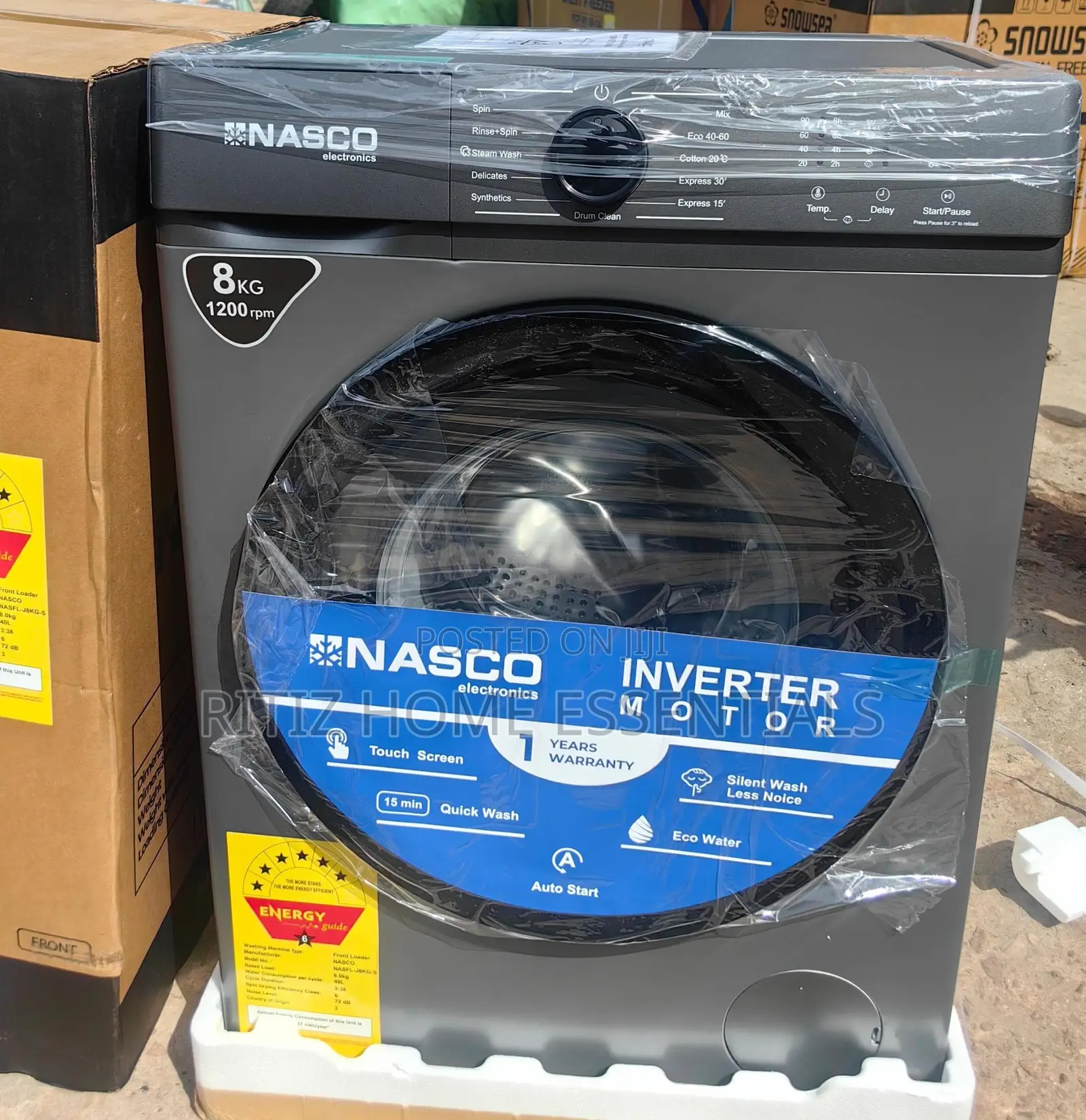 8 Kg Nasco Fully Automatic Washing Machine
