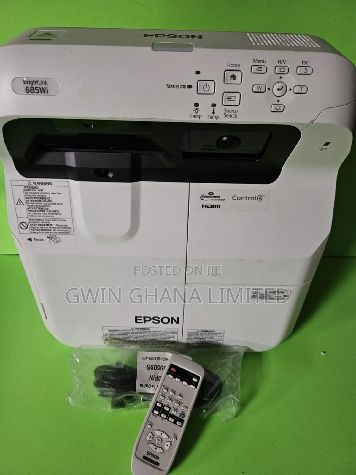 Epson Brightlink 685wi Ultra Short-Throw 3500 Lumens. Remote Control