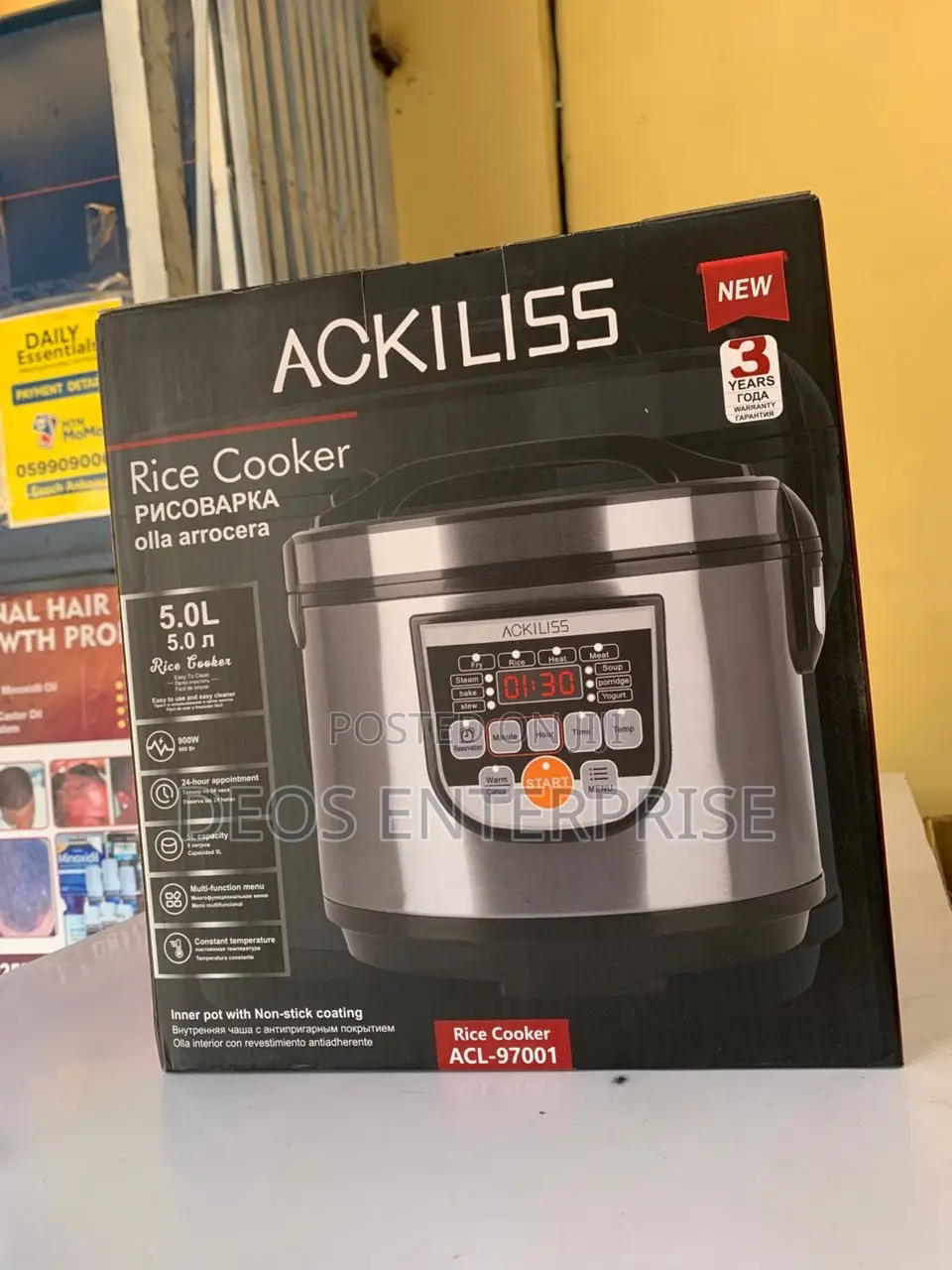 The Ackiliss 5l Quick Easy Rice Cooker