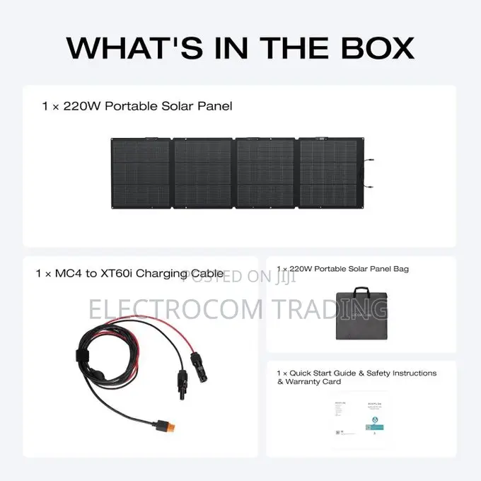 Ecoflow 220w Portable Solar Panel 220w