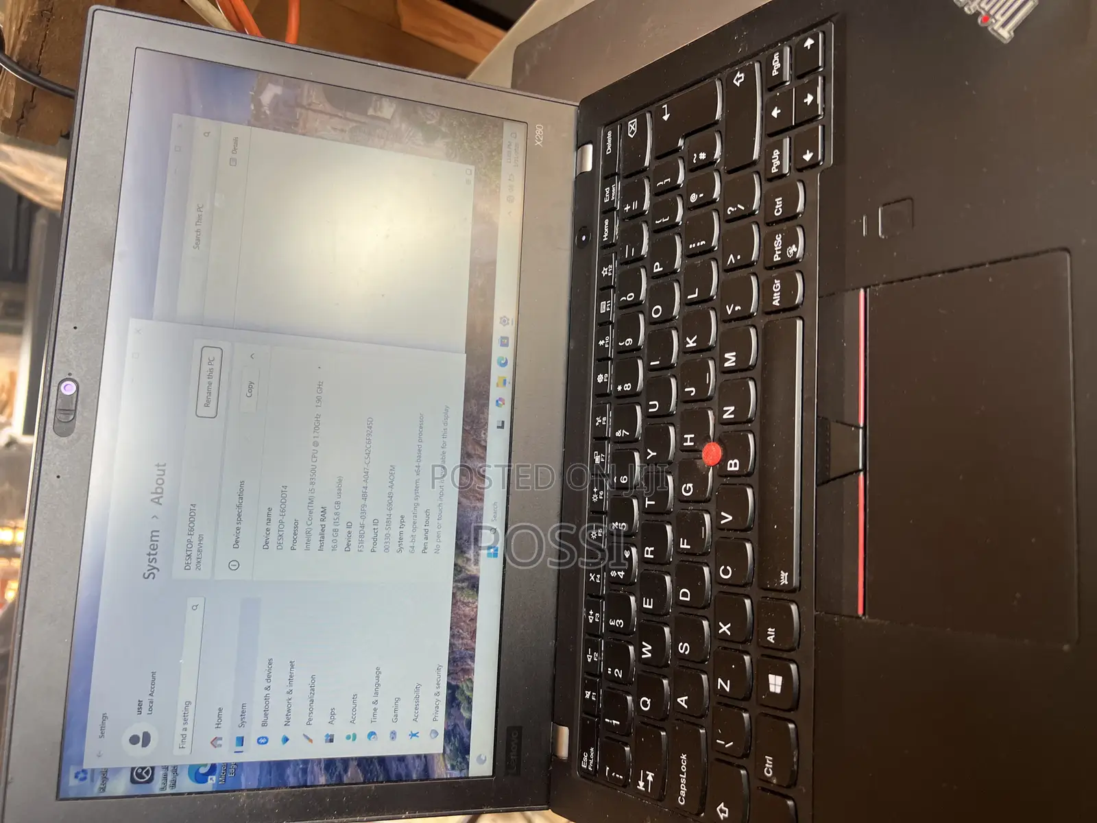 Laptop Lenovo ThinkPad X280 16GB Intel Core I5 SSD 256GB