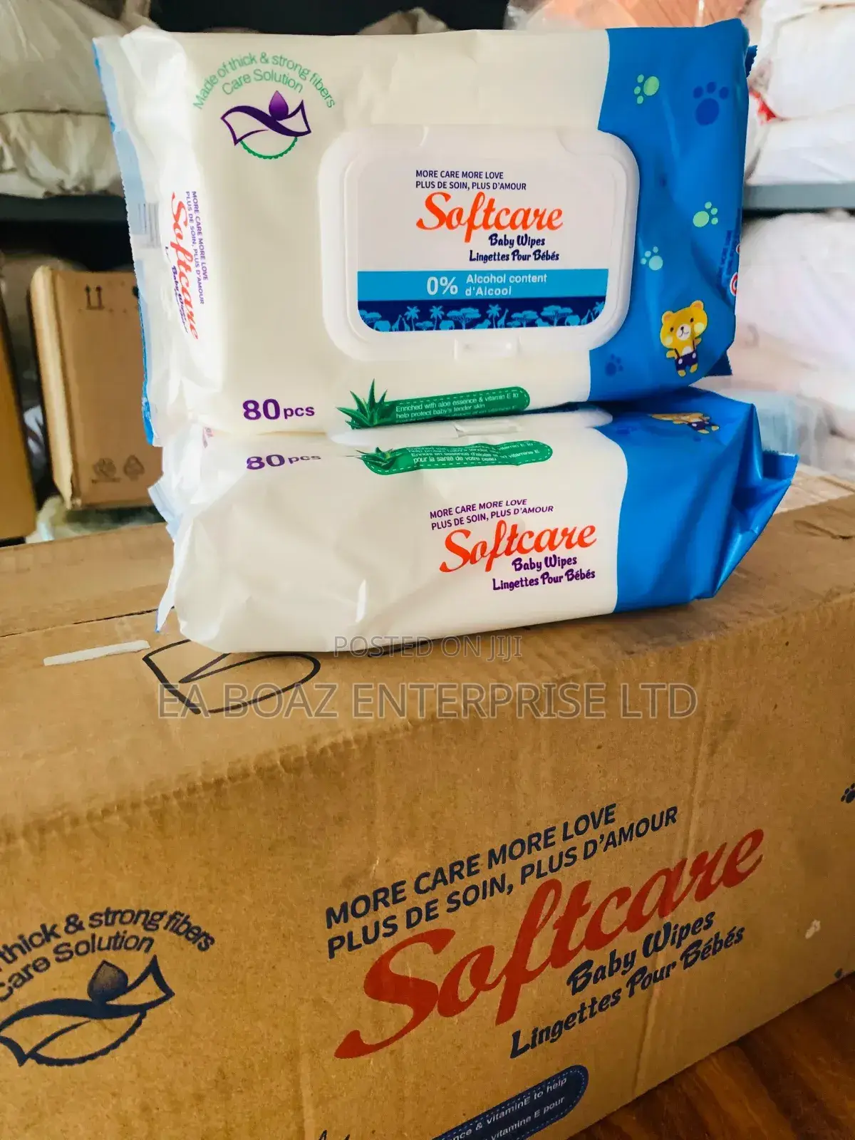 Baby Wipes Alcohol Free Softcare Wipes 80 Single Per Wet
