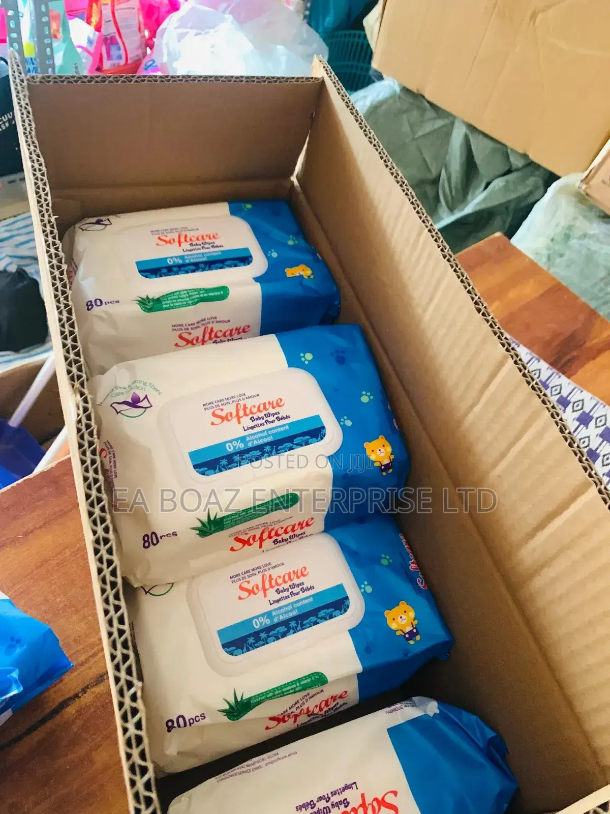 Baby Wipes Alcohol Free Softcare Wipes 80 Single Per Wet