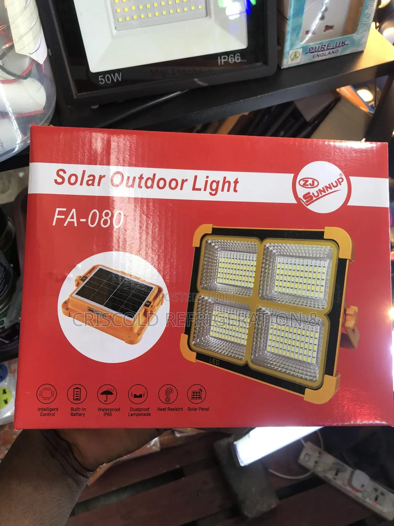 Solar Outdoor Light / Rechargeable Flood Light
