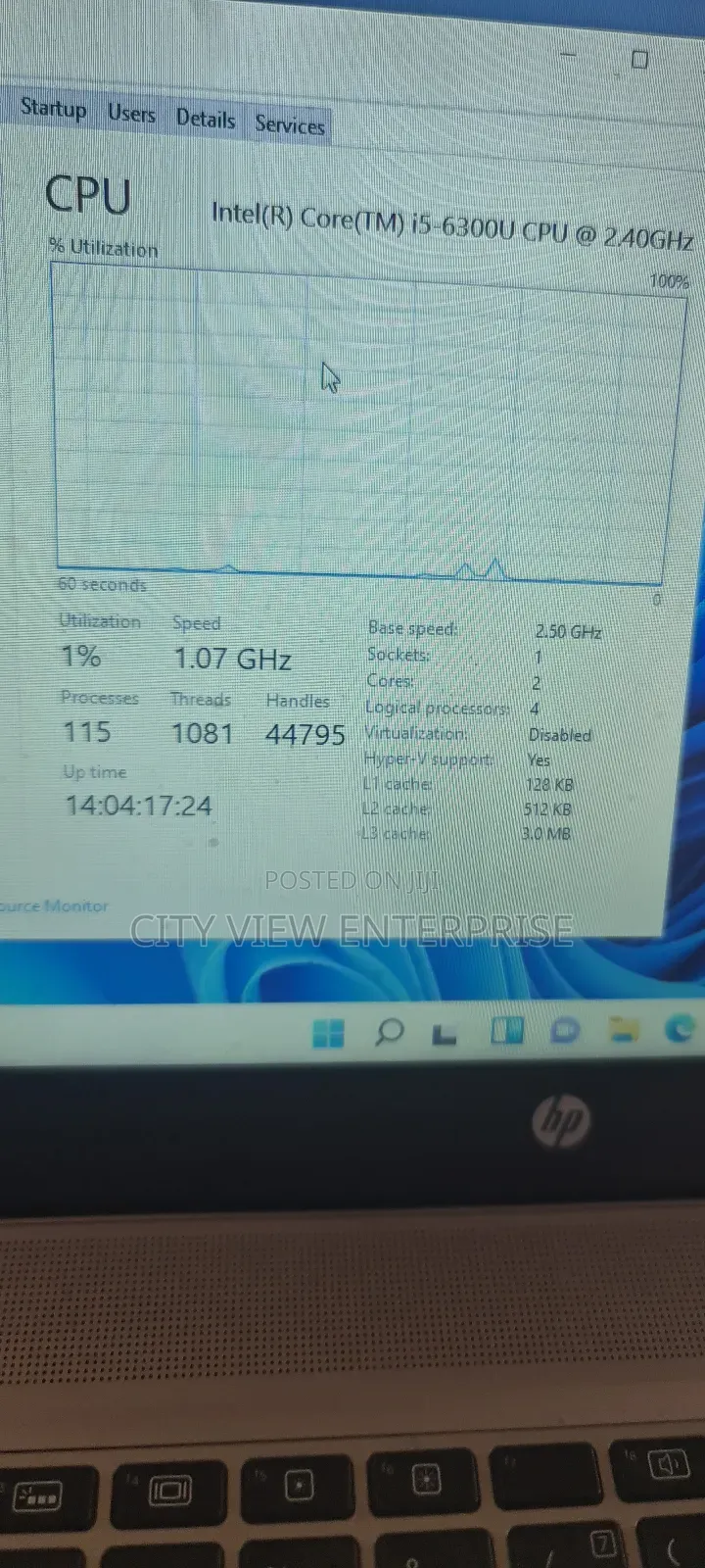 Laptop HP EliteBook 840 G3 8GB Intel Core I5 SSD 256GB