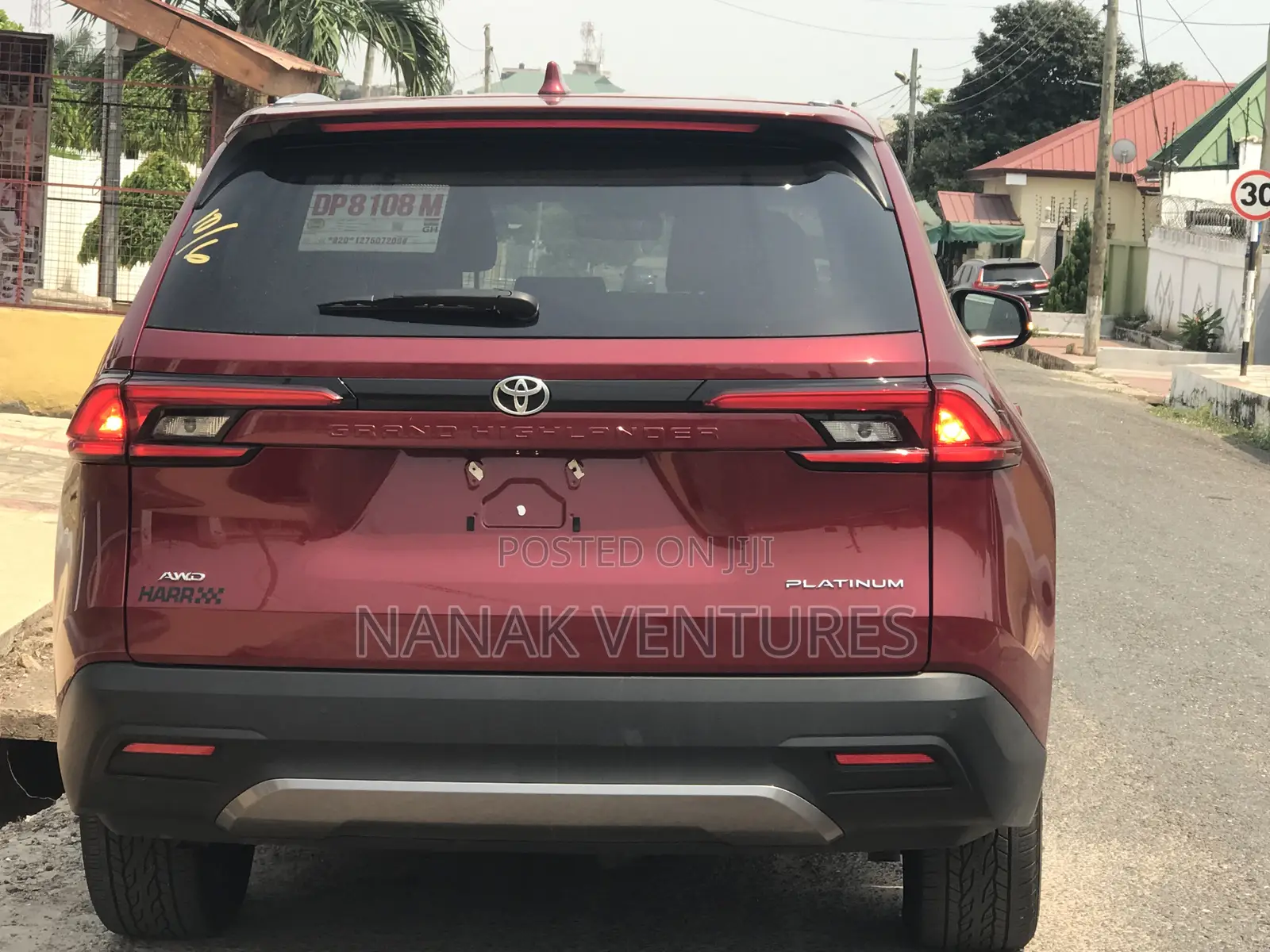New Toyota Highlander Platinum AWD 2024 Red