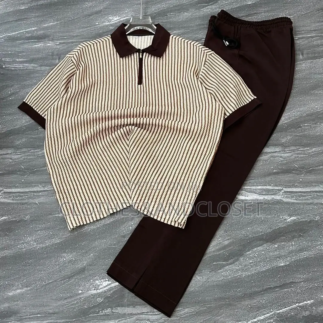 Men’S Knitted Two-Piece Outfit