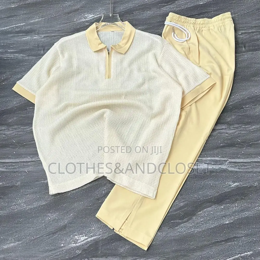 Men’S Knitted Two-Piece Outfit