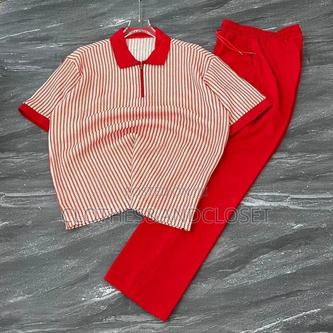Men’S Knitted Two-Piece Outfit