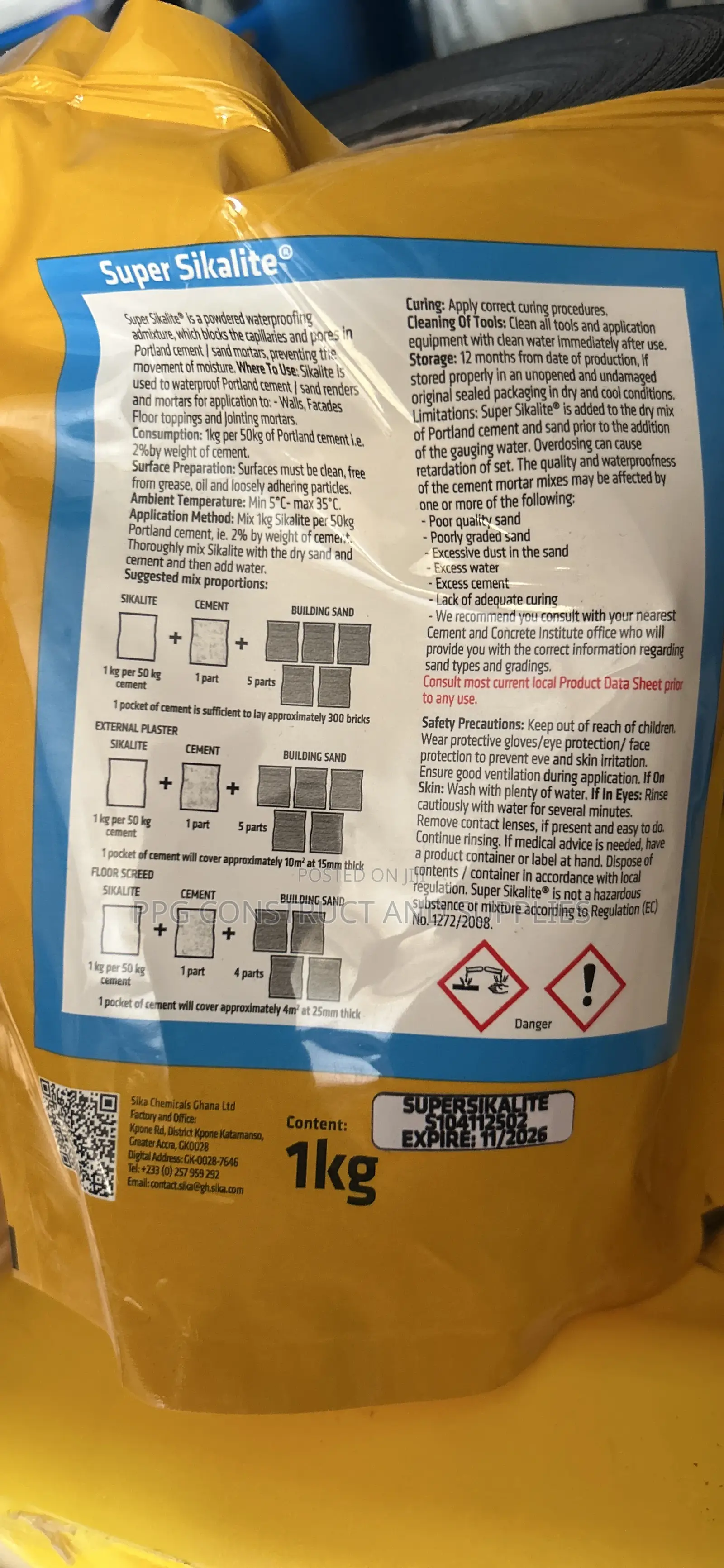 1kg Super Sikalite (Powered)