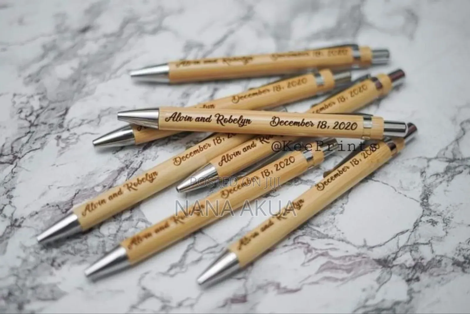 Branded Wooden (Bamboo) Pens As Souvenirs