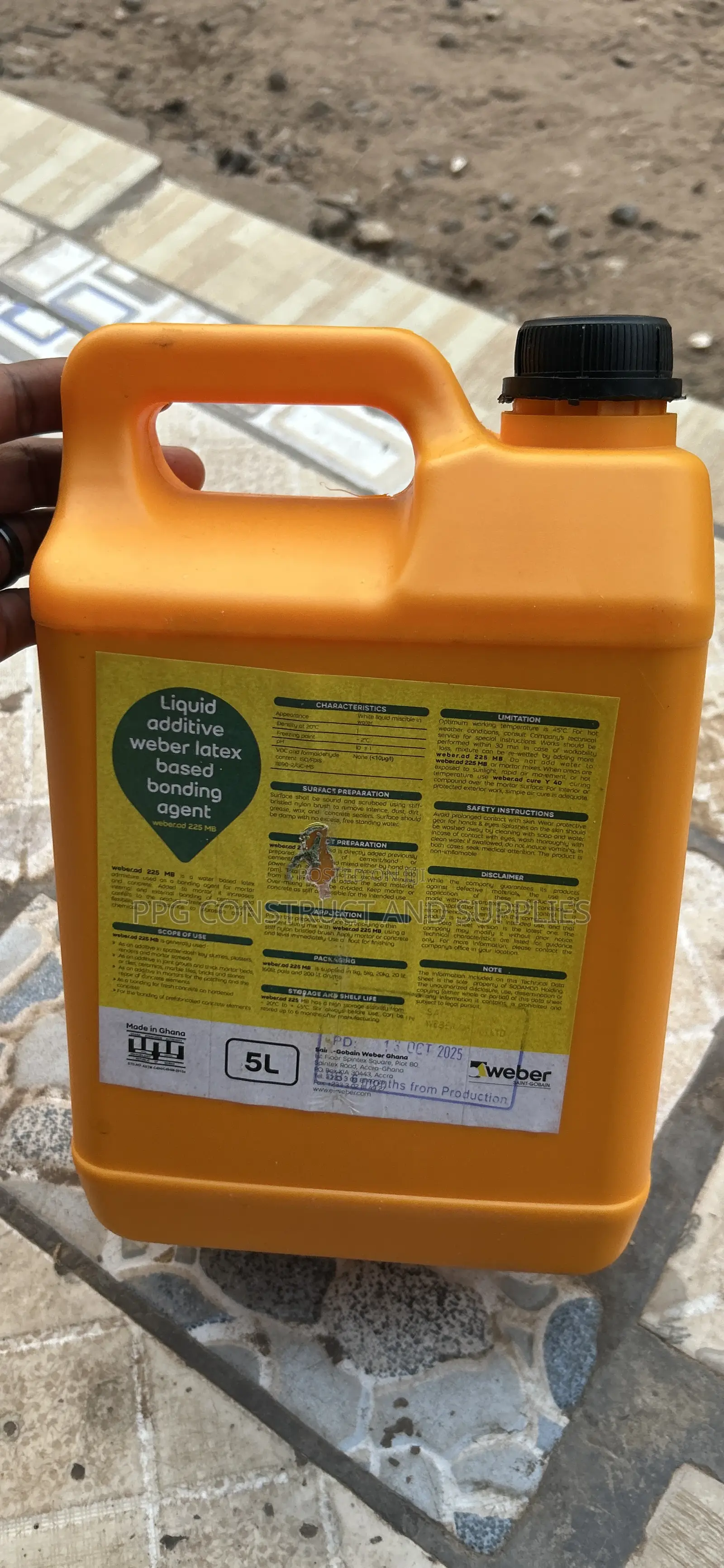 5kg Liquid Additive_latex Based Bonding Agent