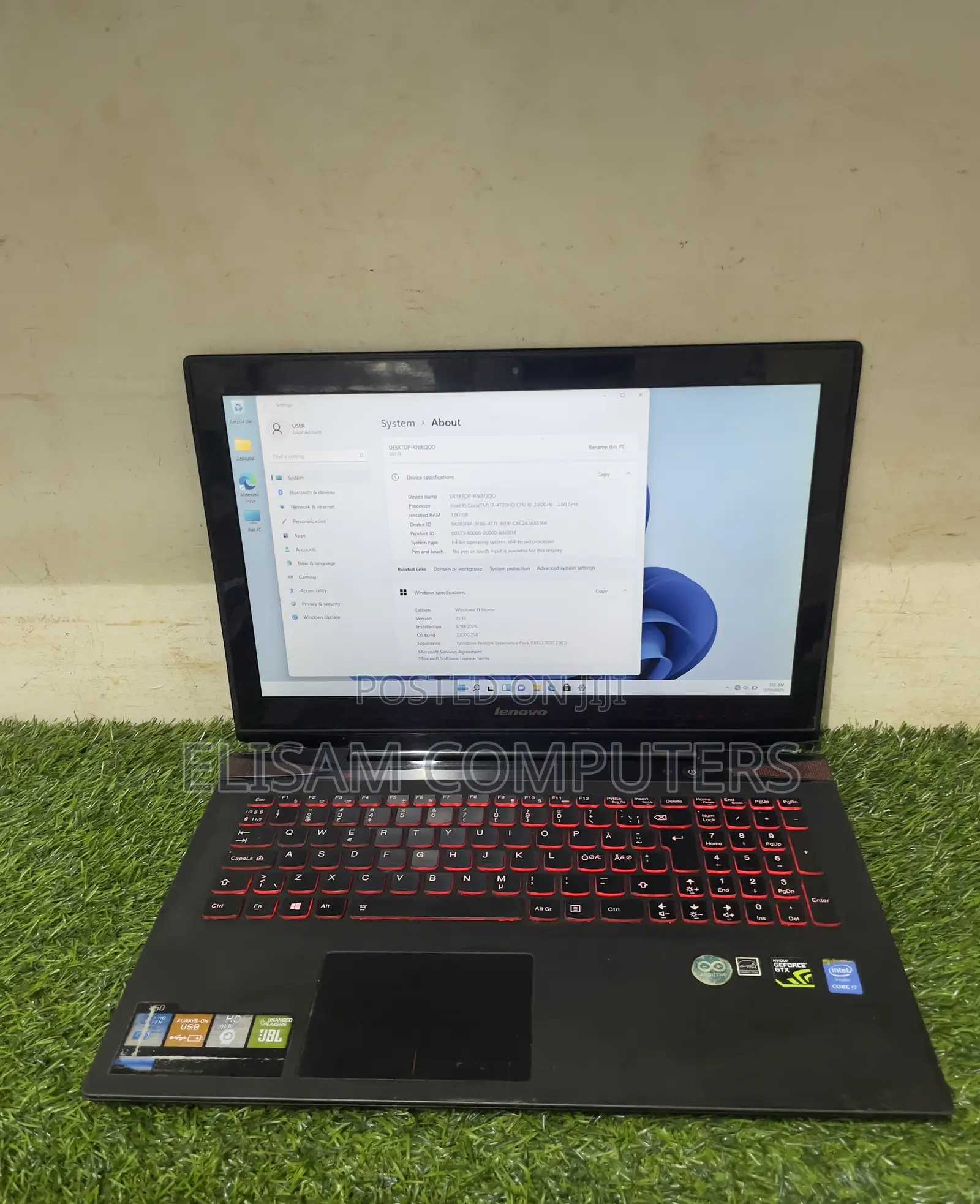 Laptop Lenovo Y70 16GB Intel Core i7 SSD 256GB