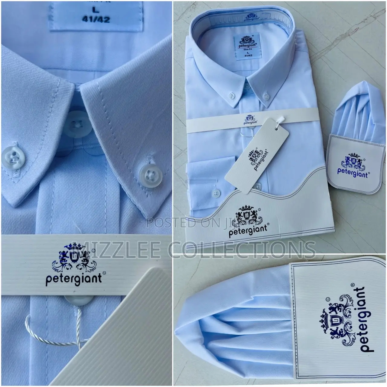 Quality Peter Giant Plain White Shirt M-3xl