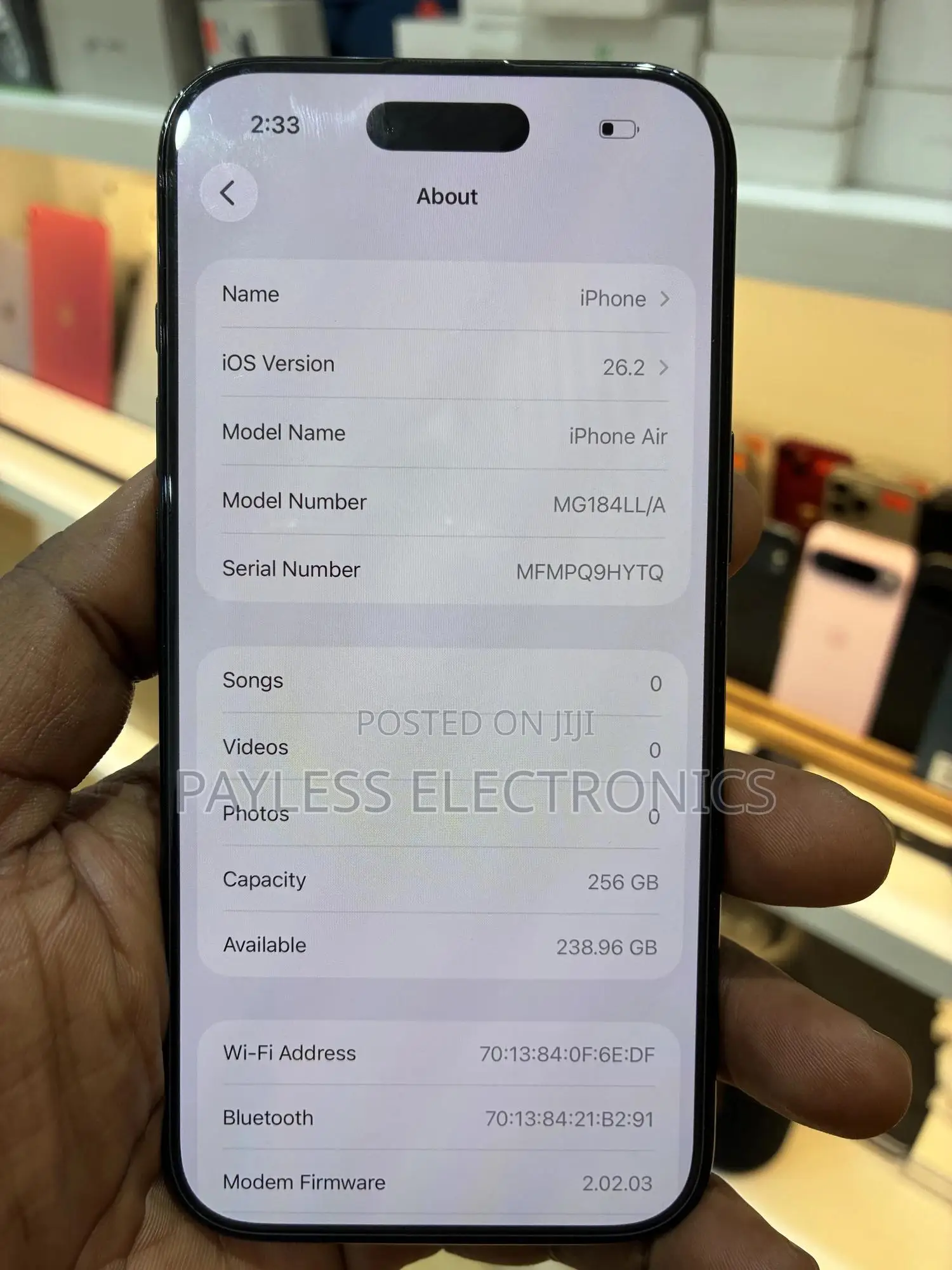 Apple iPhone Air 256 GB Black