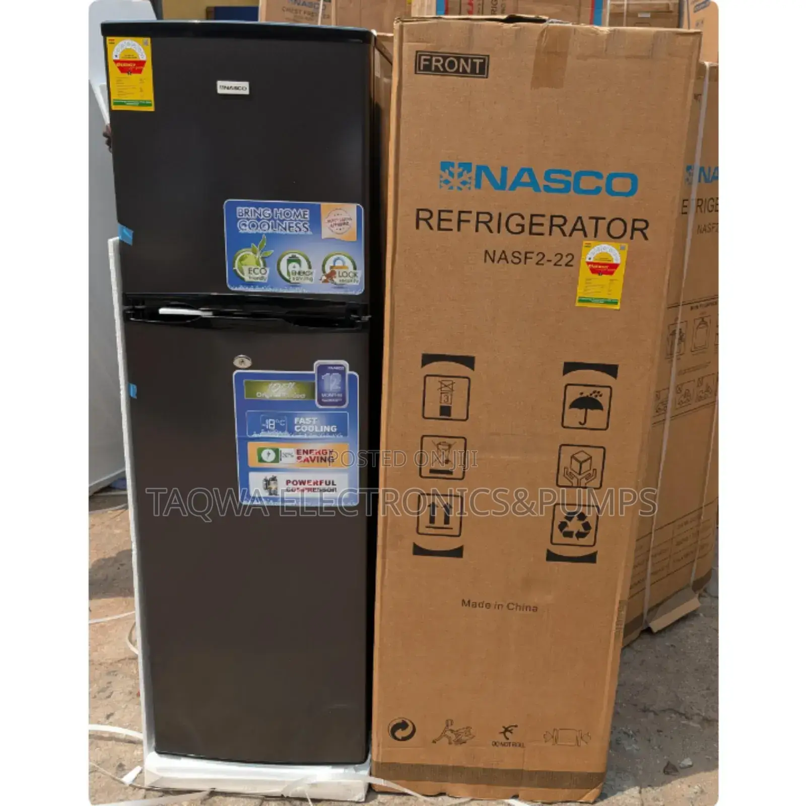Efficient Nasco 166l Refrigerator, Top Freezer