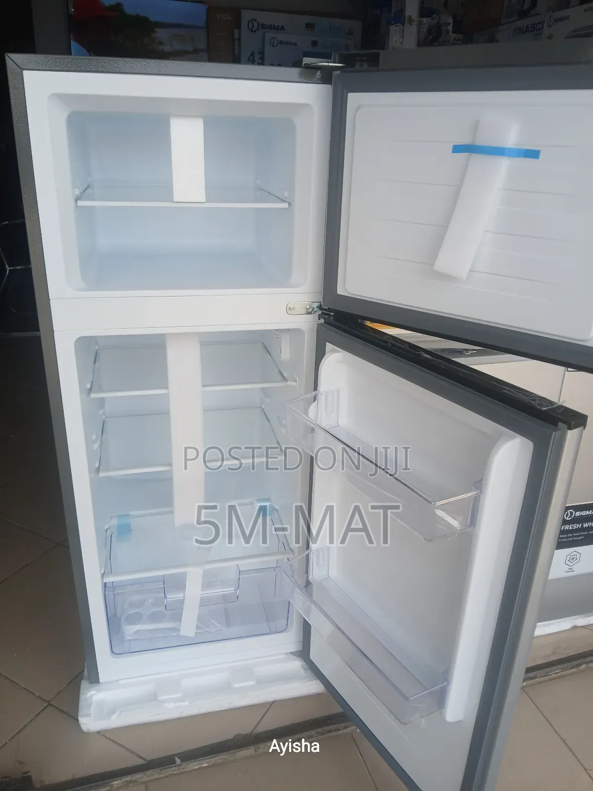 118l Double Door Top Freezer Fridge Stdf-140 Sigma