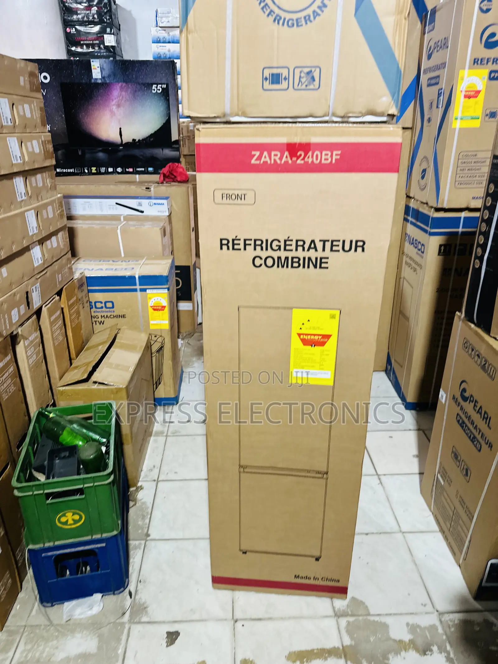 Ultra Modern Double Door Fridge Zara 240bf