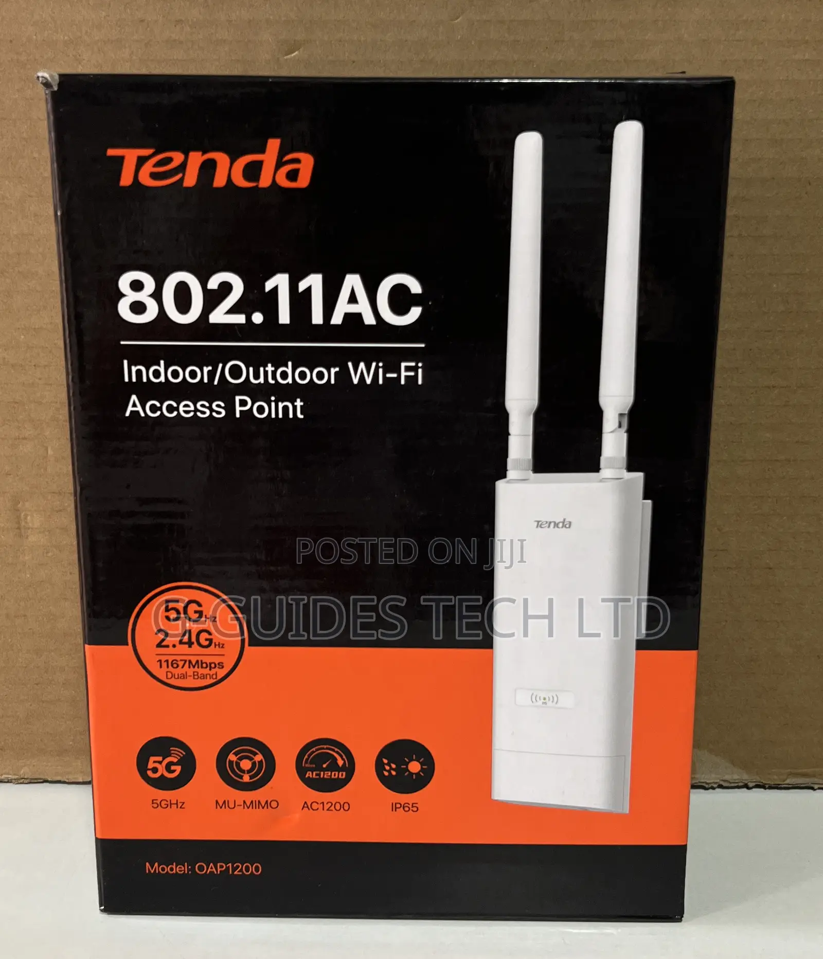 Tenda Ac1200 Dual-Band Indoor/Outdoor Wi-Fi Access Point Oap1200