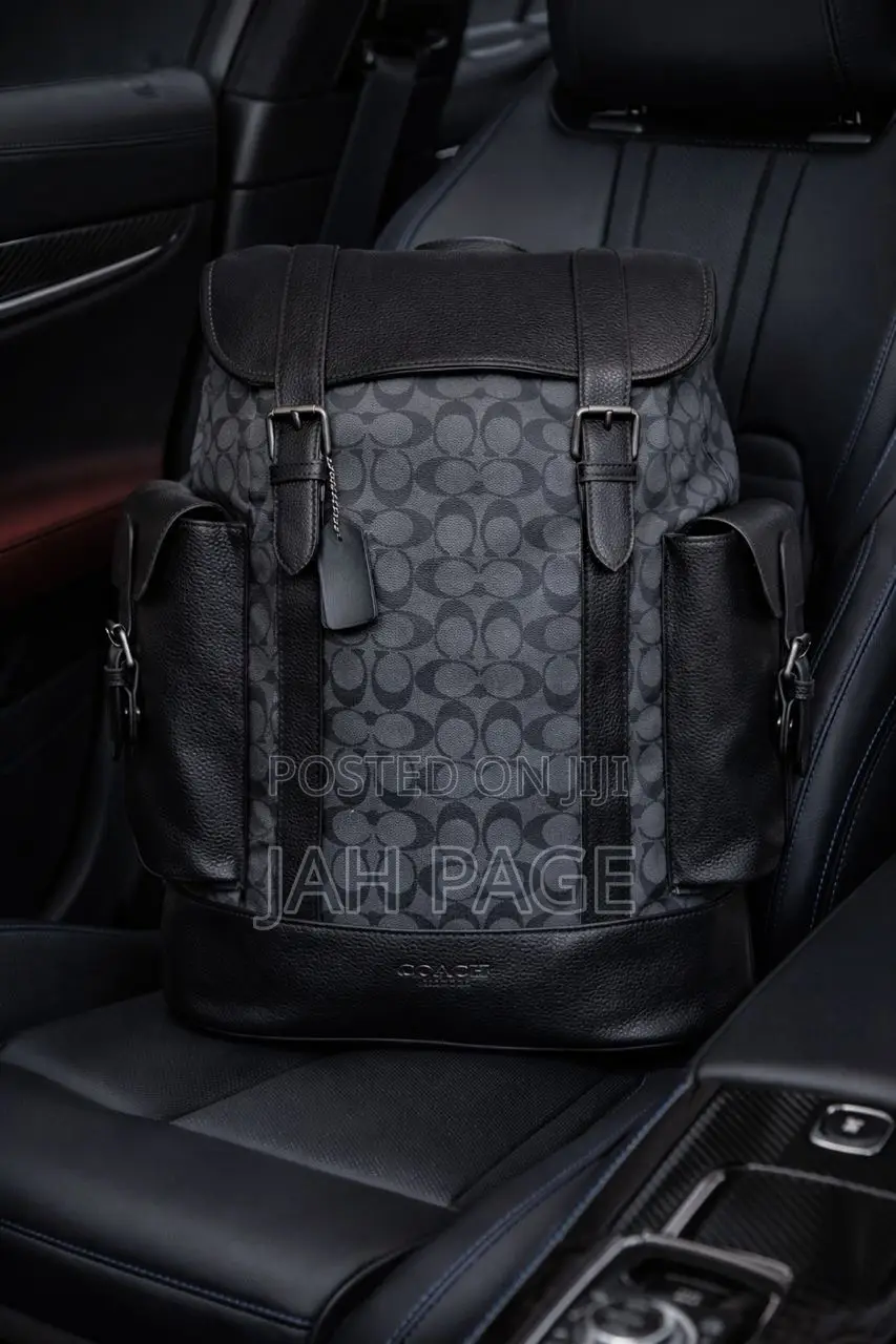 *Coach Backpack in Refined Pebble Leather and Smooth Calf Leather