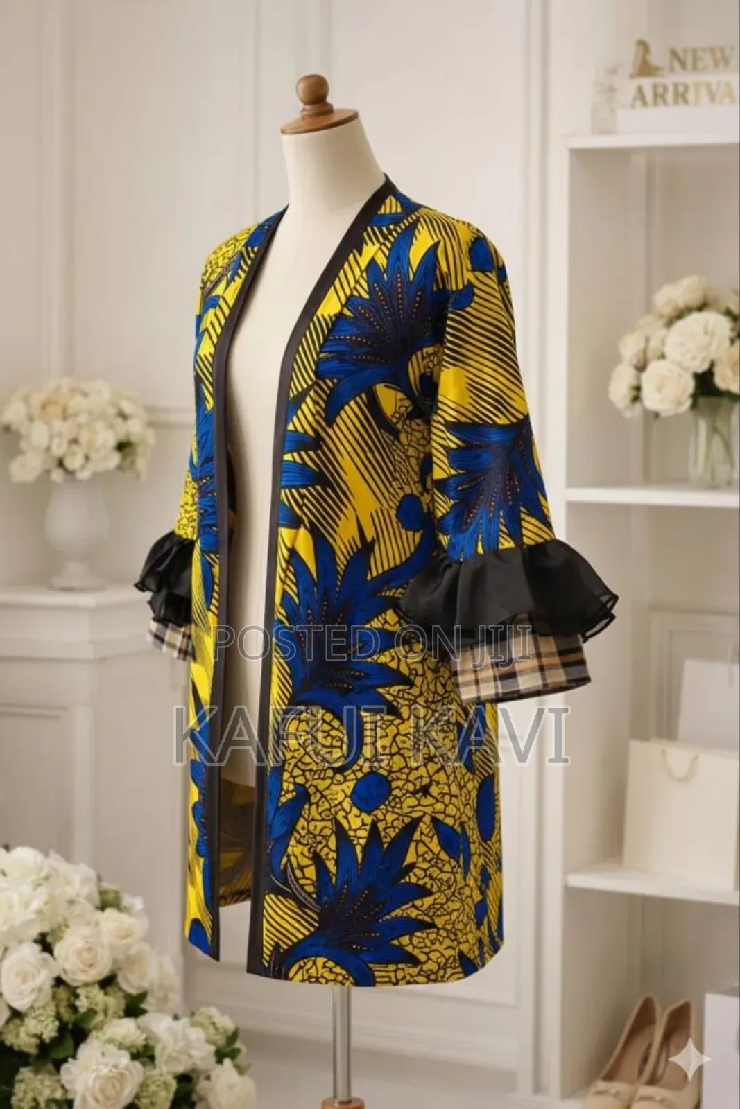 Knee Leghth Ladies Ankara Blazer