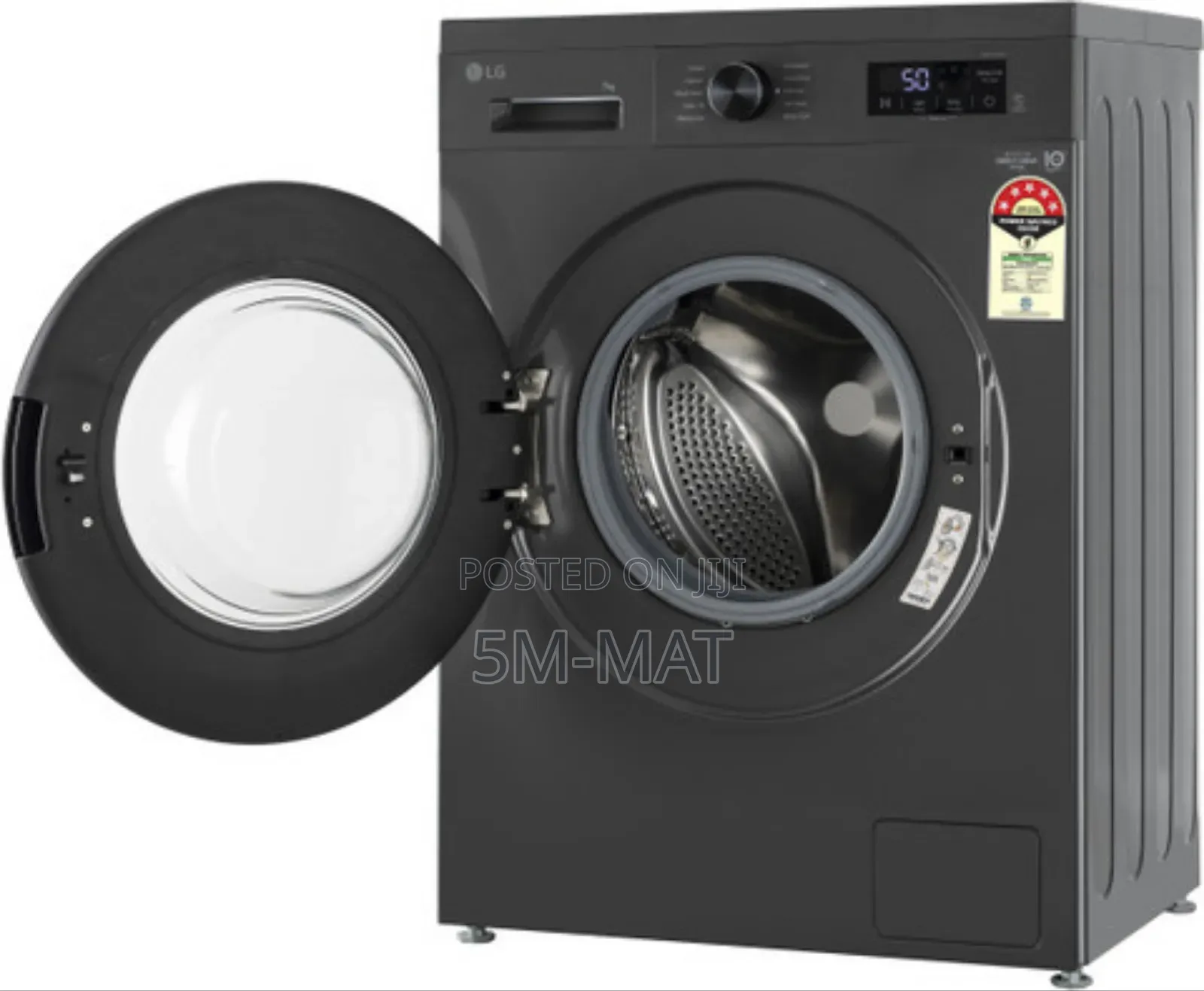 Silver Lg 7kg Front Load Washing Machine Middle Black F2y1hyp6j