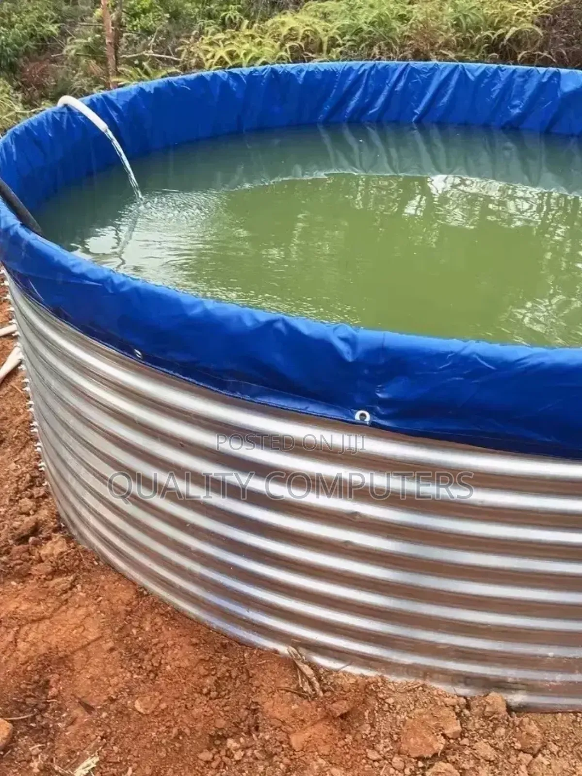 Circular Tarpaulin Fish Water Tank(9.84 Ft Diameter, 3.28 Ft Height)
