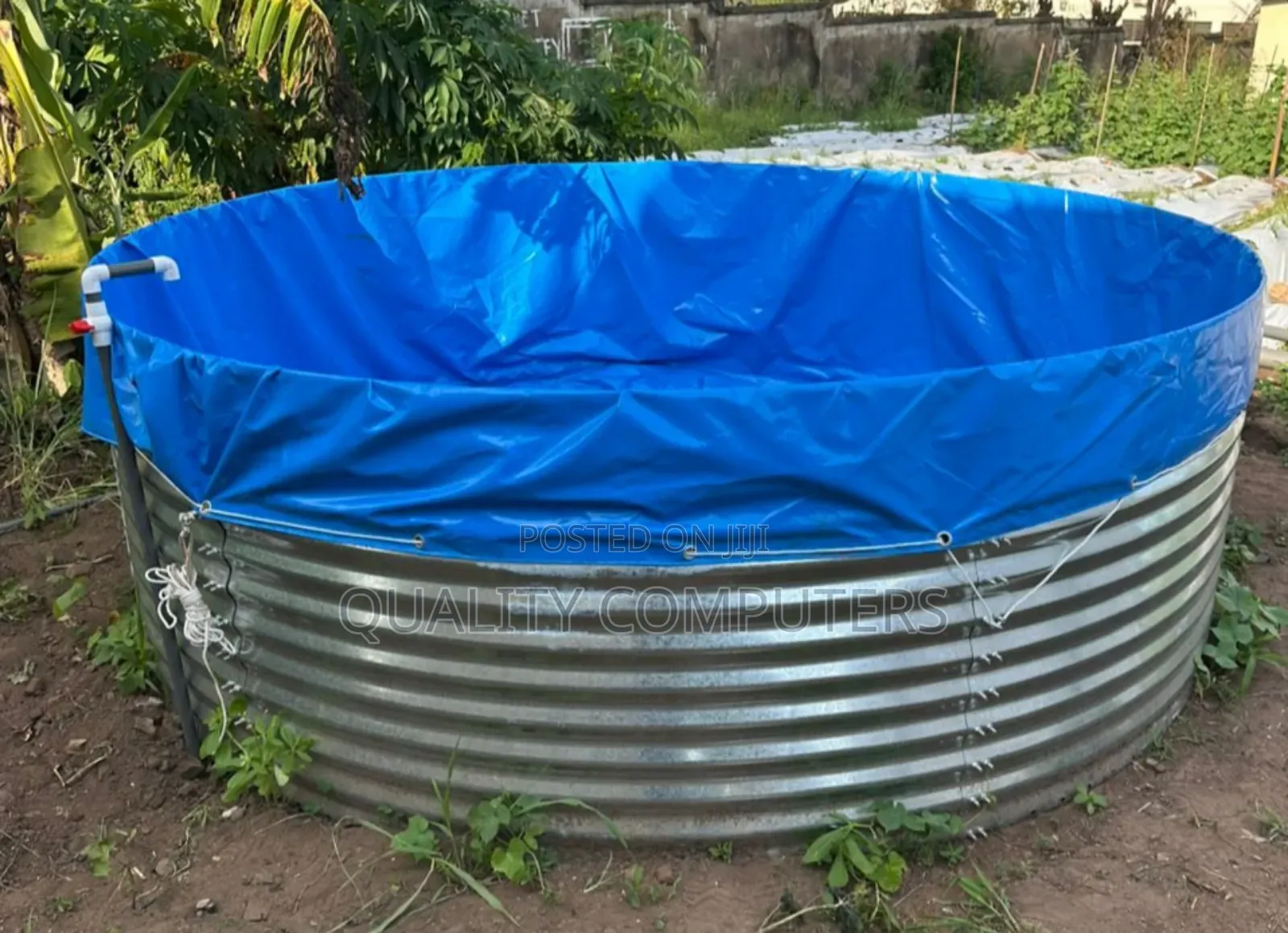 Circular Tarpaulin Fish Water Tank(9.84 Ft Diameter, 3.28 Ft Height)