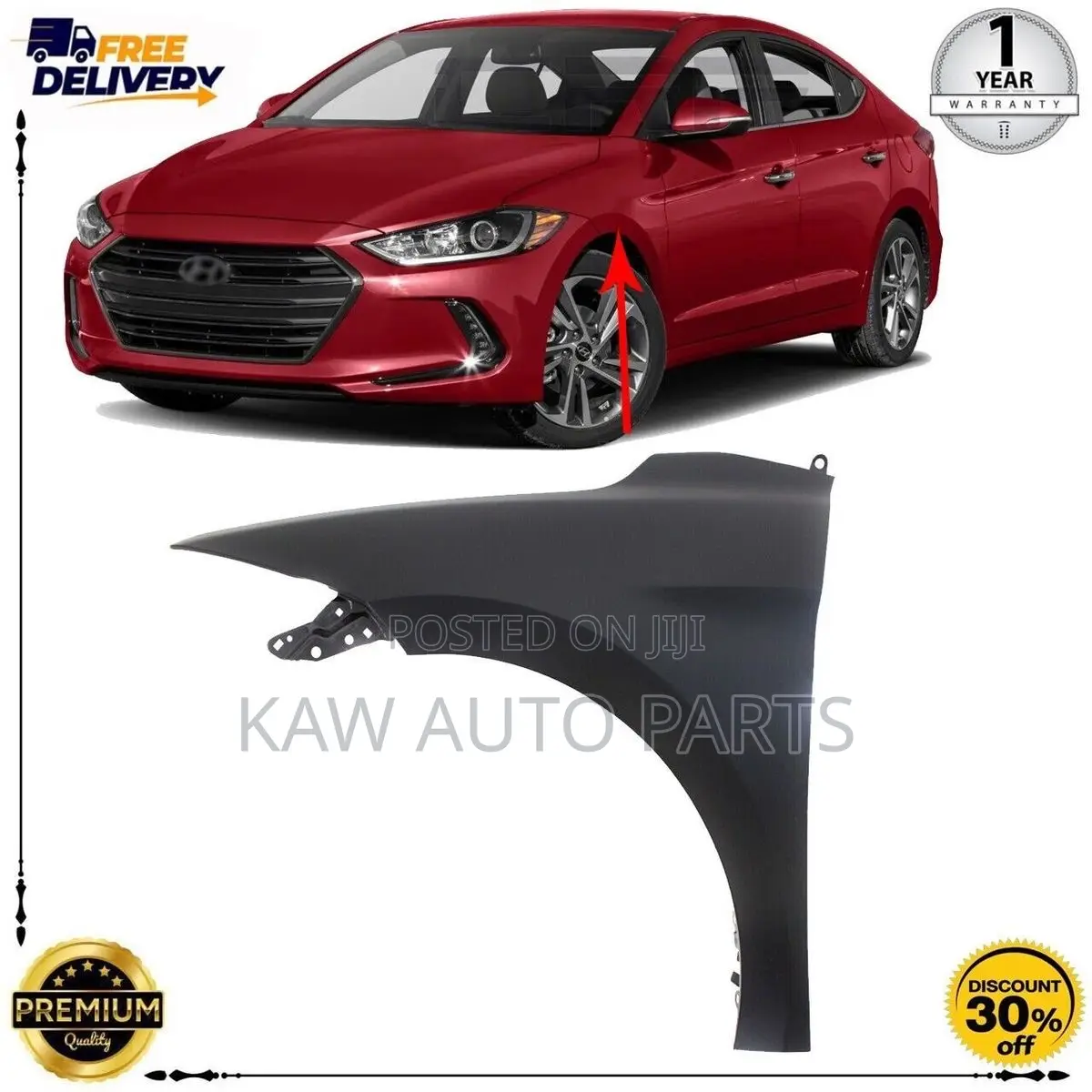 2016,2017,2018 Fender for Hyundai Elantra