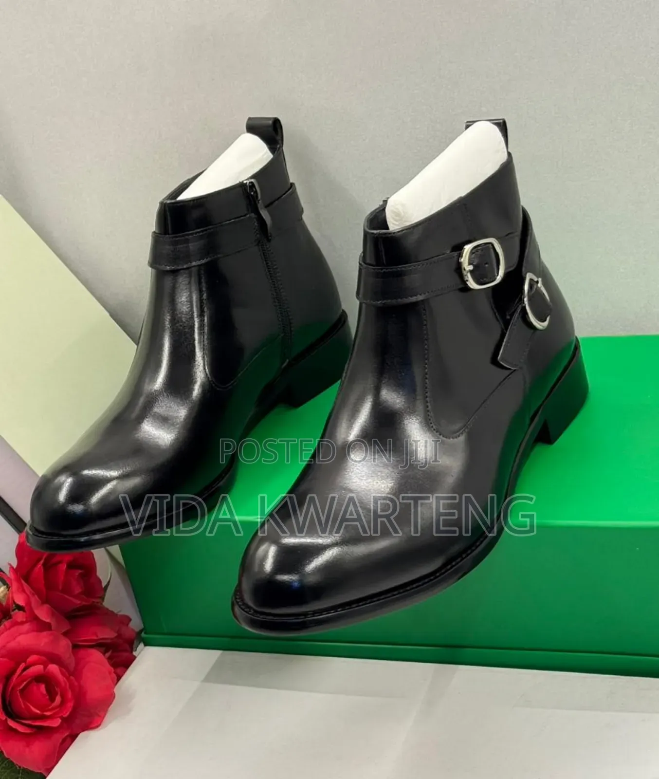 Executive Clarks Black Leather Boots