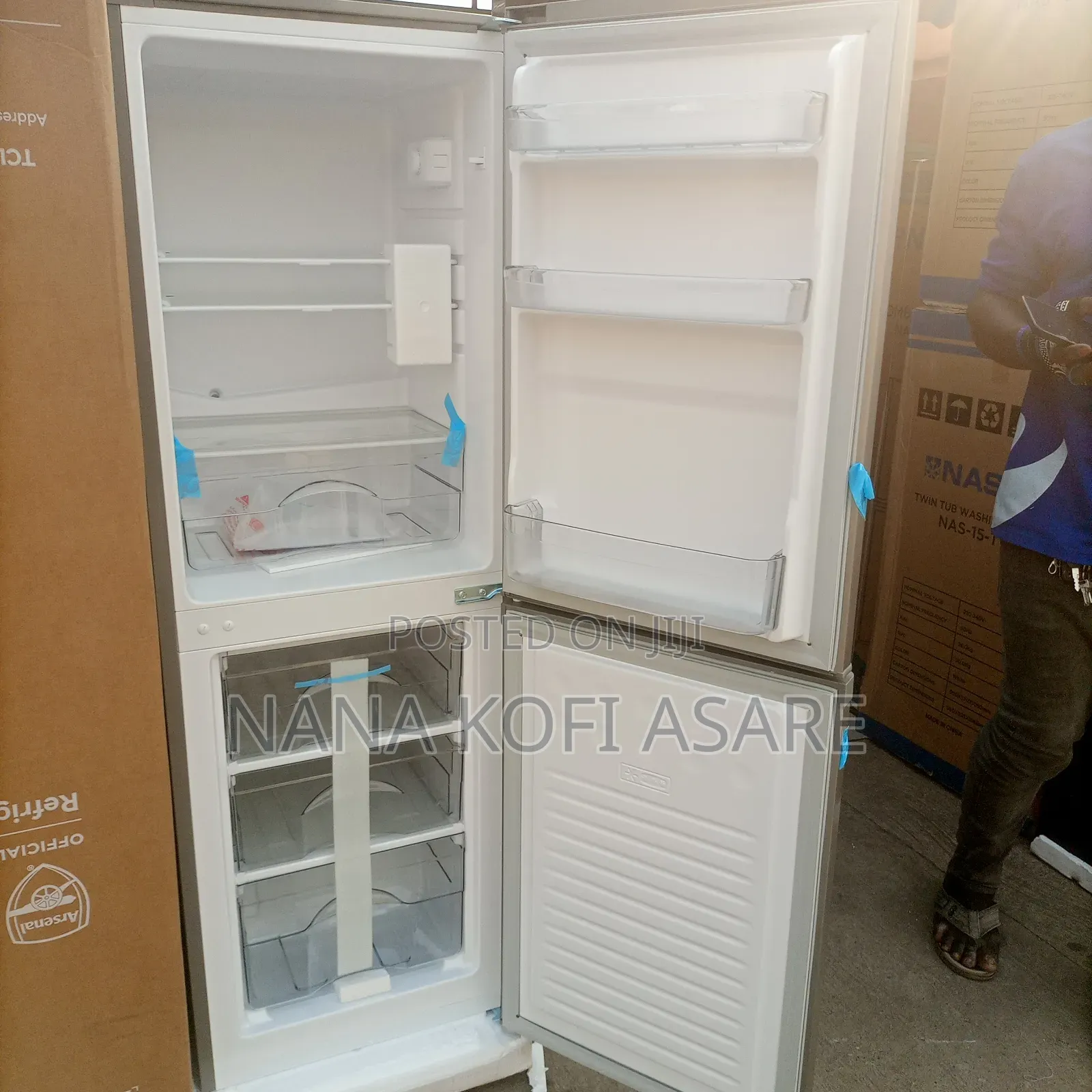 TCL 150litres Bottom Freezer Refrigerator