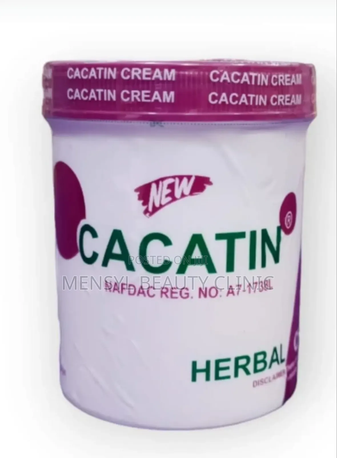 Cacatin Herbal Antiseptic Cream Acne, Eczema, White Patch, and Fungal