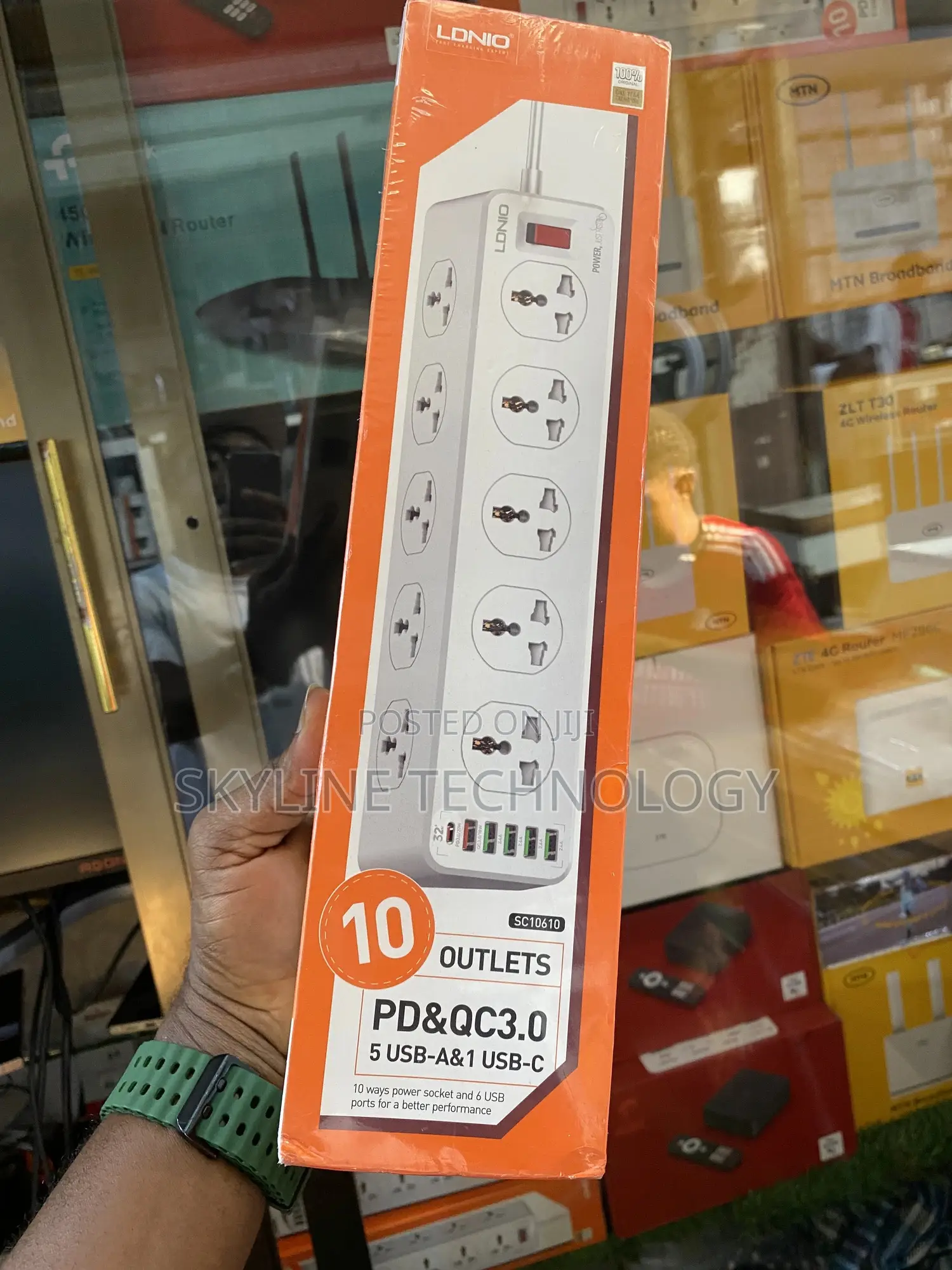 Smart Ldnio 2m Extention With 10 Outlets.
