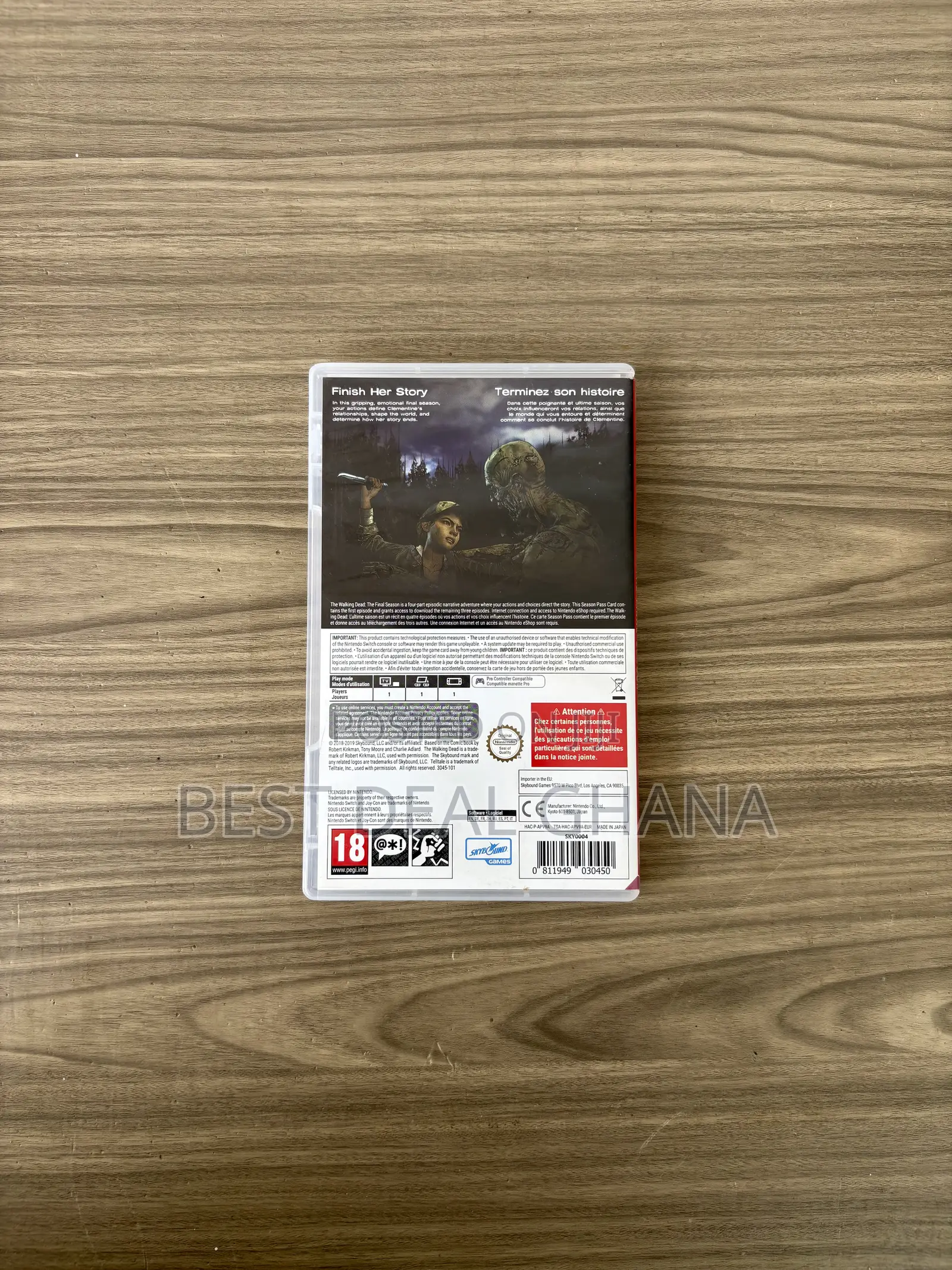 The Walking Dead the Final Season Nintendo Switch Cartridge