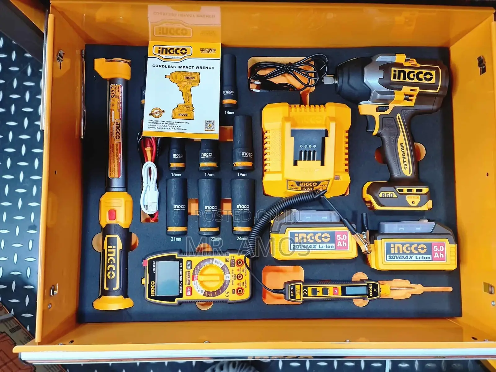 288 Pieces Mechanic Toolbox + 1350n.M Impact Wrench - Htcs282882
