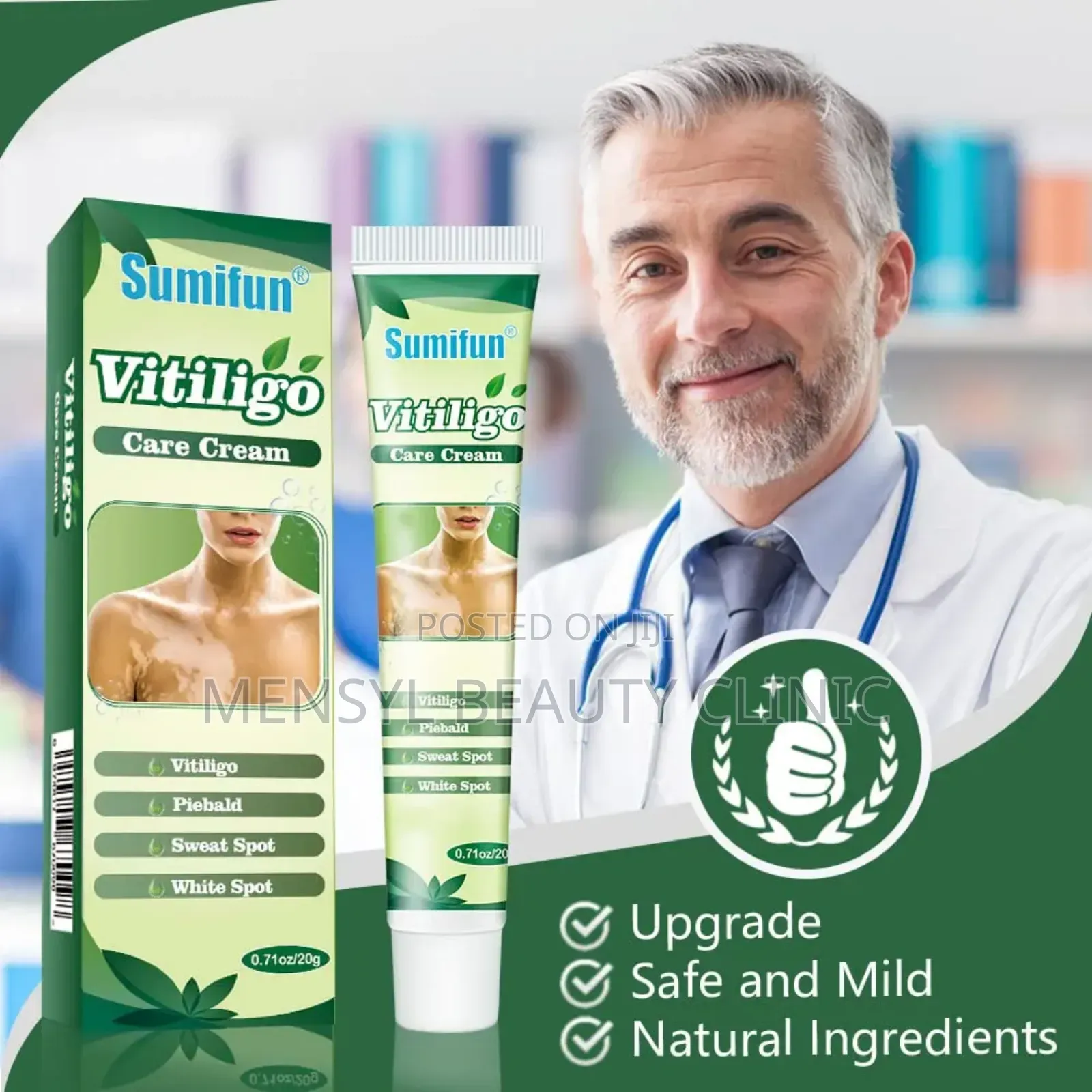 Vitiligo Cream Reduces White Spots on Skin