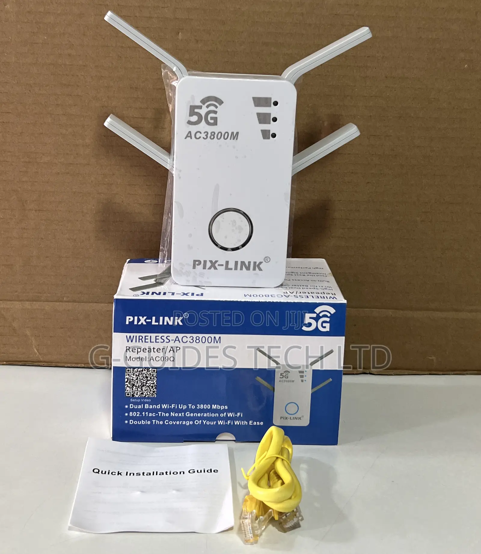 Pix-Link Ac3800m Dual-Band Wi-Fi Range Extender