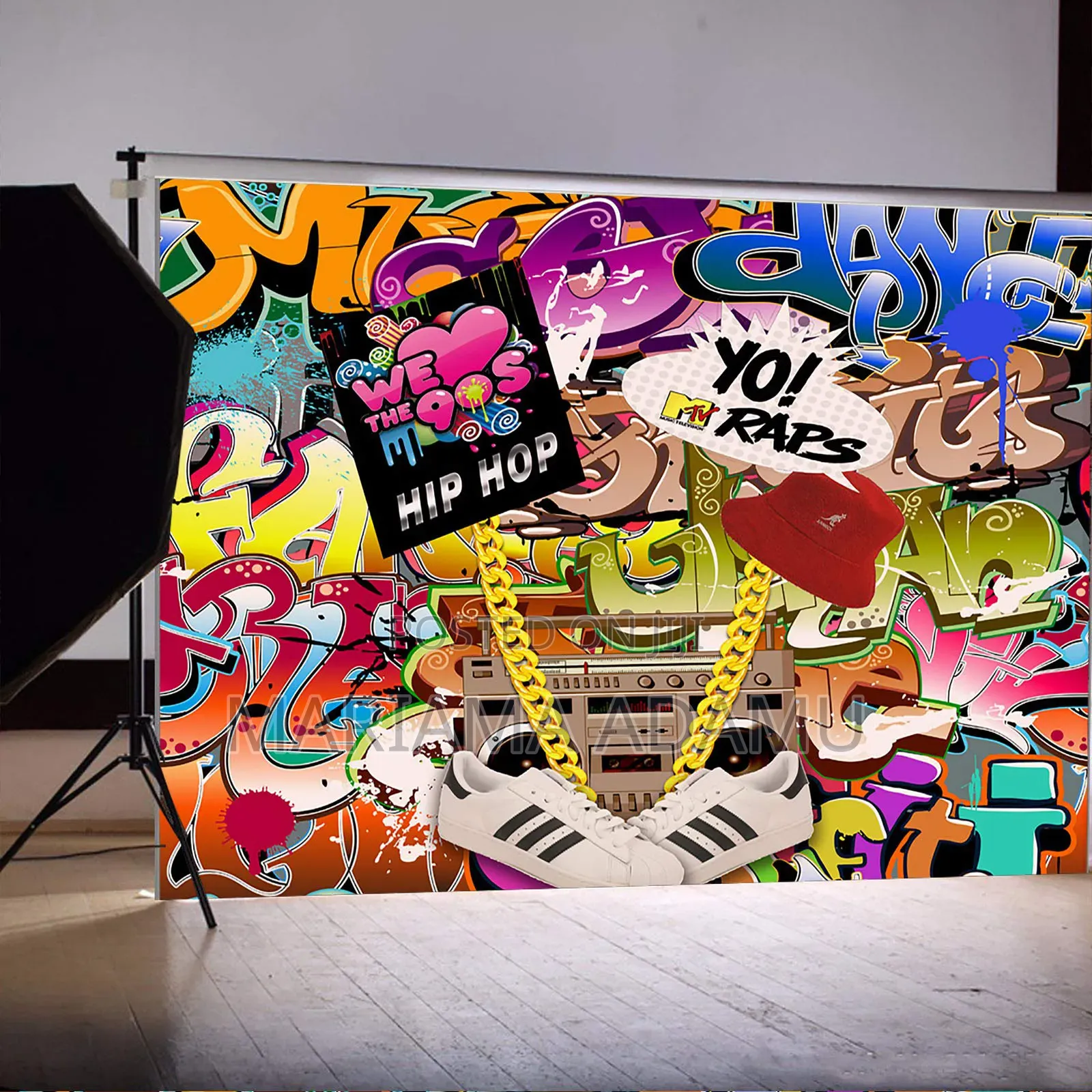 3d Vinyl Vintage Backdrops