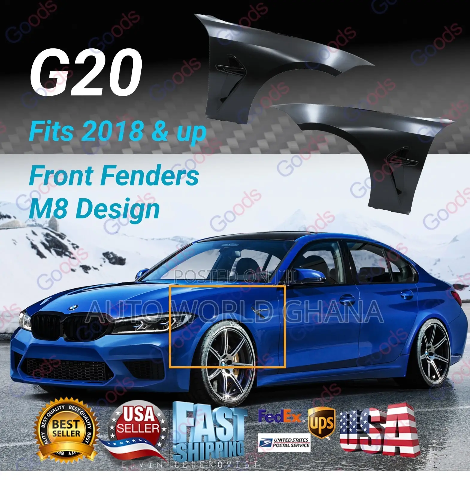 Bmw G20 Fender 3 Series 2019 2020 2021 2023