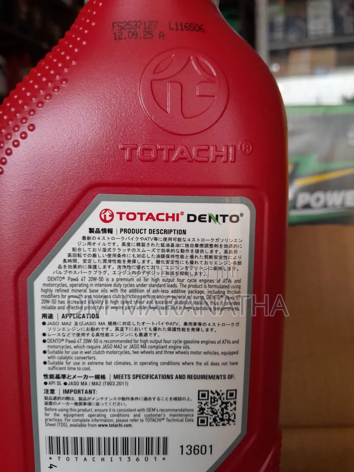 20w50 Motor Bike Oil 4t