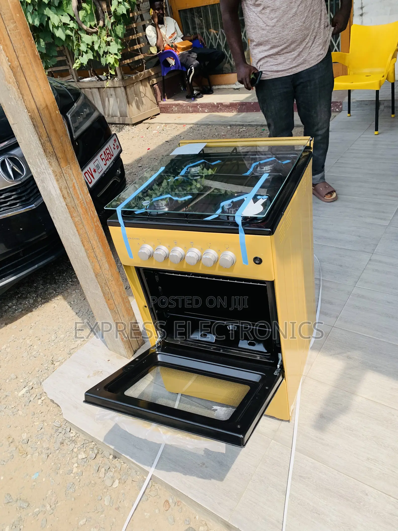 Highly Recommended Gas Cooker Oven 4burner 50/50 Stove Volcano